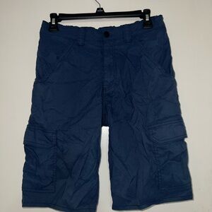 Men's Blue Cargo Shorts